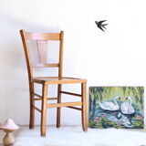 Bistro chair of the 50s in patinated wood