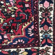 Vintage handmade persian hamadan rug