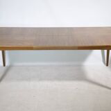Extendable Walnut Dining Table by Hartmut Lohmeyer for Wilkhahn, 1960s