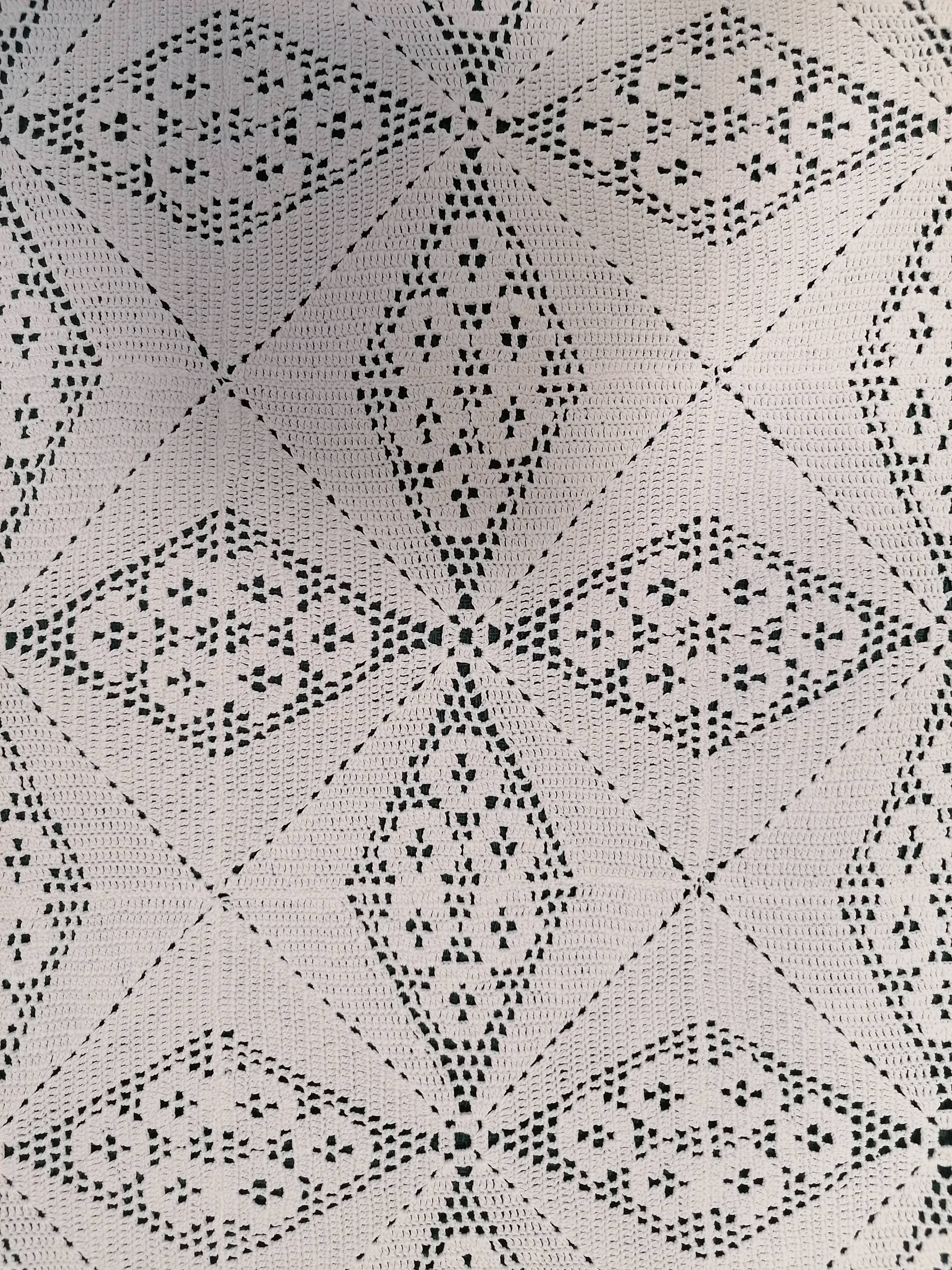 Crochet bedspread