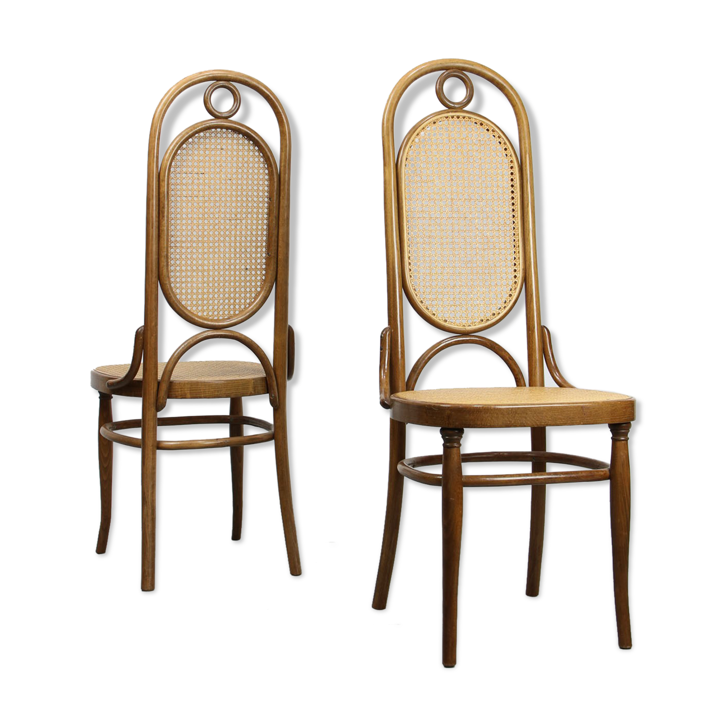 Paire de chaises à manger Thonet 207R vintage