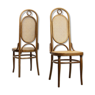 Paire de chaises à manger Thonet 207R vintage