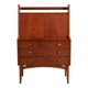 Restored teak bureau desk
