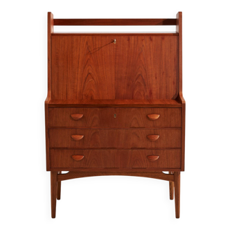 Restored teak bureau desk