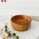 Large Scandinavian glass and wood salad bowl BLOMBERG GOTENE SWEDEN