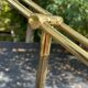 Lampe de sol en laiton vintage réglable avec variateur