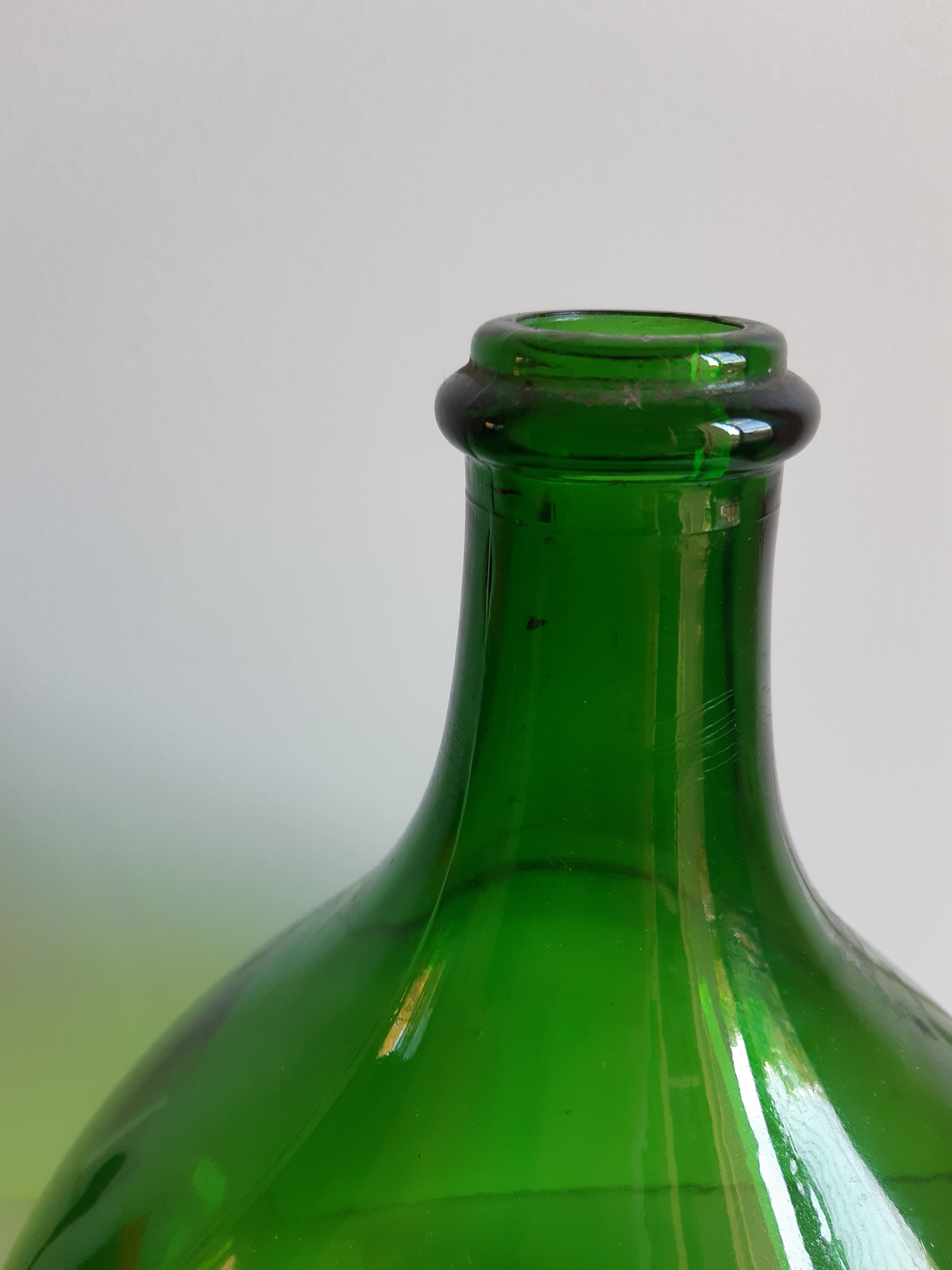 Demijohn vintage green 10 liters