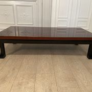 Coffee table, red and gold lacquer, 1970s