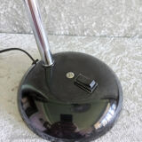 Black and chrome articulated desk lamp 70s