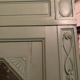 Green patina mirror wardrobe