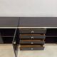 Pair of chests of drawers abbondinterni mahogany almost black.