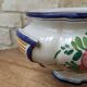 Old serving dish, vegetable dish, soup tureen without lid, flower decoration