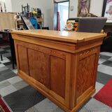 Old vintage school desk from the 50s