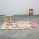 Handwoven coloured wool rug, 155 x 100 cm - P468