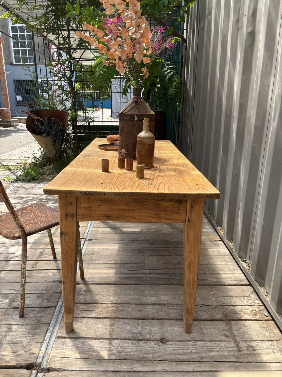 3-drawer farmhouse table