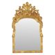 Large Classic Wooden Mirror, Rococo Style Chinoiserie, 124 cm