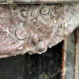 Cheminée Régence en marbre fleurs de pêcher, XVIIIème siècle
