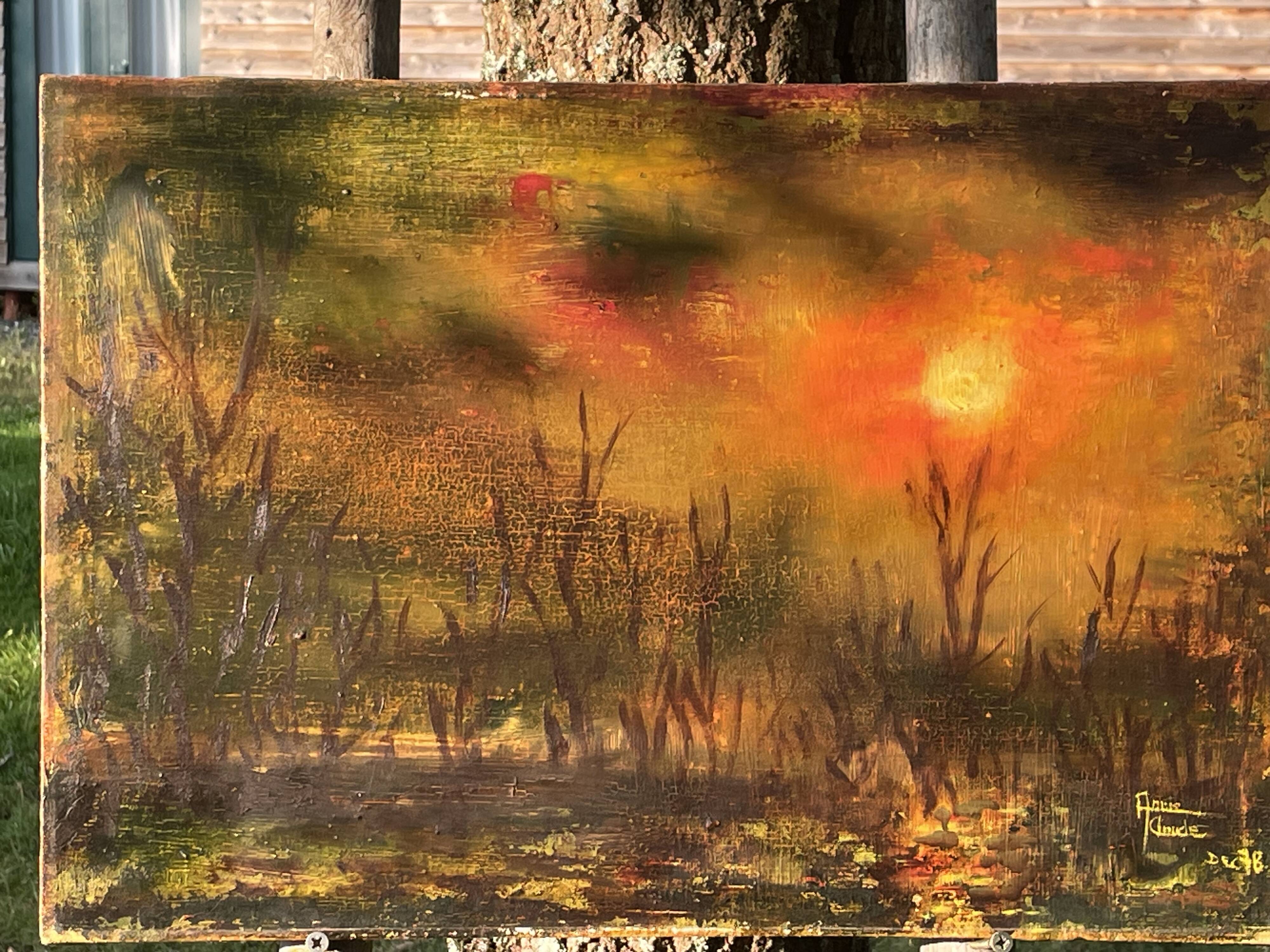 Oil on canvas / annie-claude (ferrando) - 38 x 55 cm - dec.78