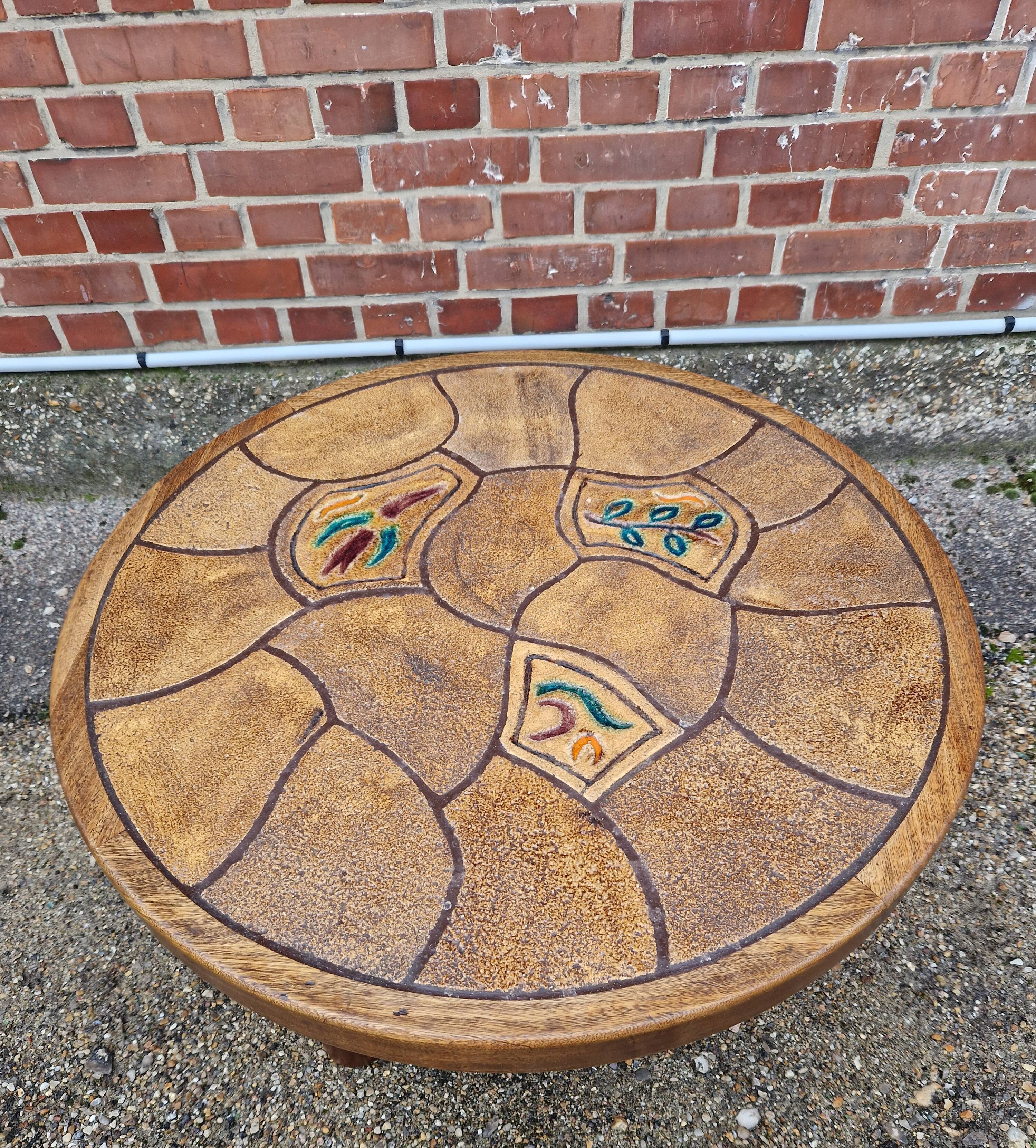 Table basse ronde 1960 circa