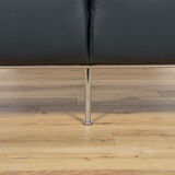 Swedish Leather Sofa and Armchair by Gunilla Allard for Lammhults, 1990s, Set of 2