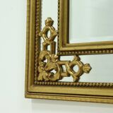Large Decorative Gold Plated Mirror by Deknudt Belgium 1980s