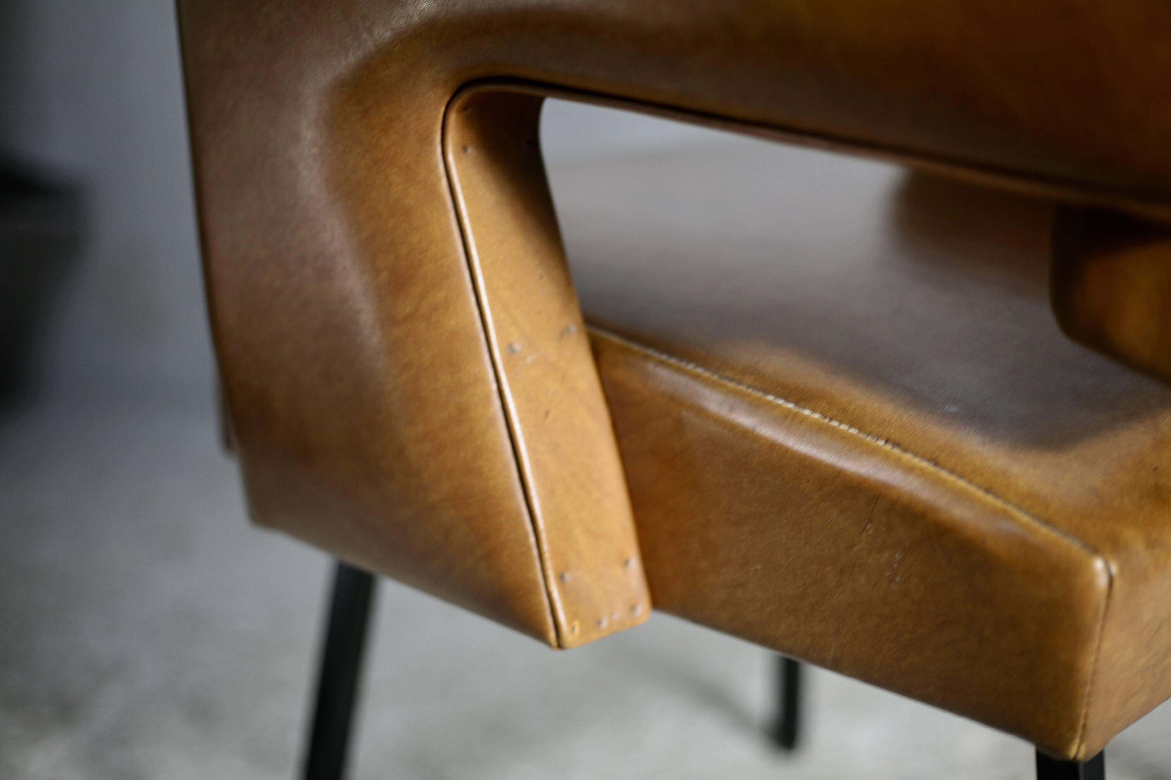 Armchair Jacques Adnet, style circa 1955