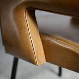 Armchair Jacques Adnet, style circa 1955