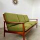 Living room set sofa armchair coffee table Scandinavian design 60s Swedish vintage teak