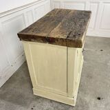 Small workbench 1900 light beige patina