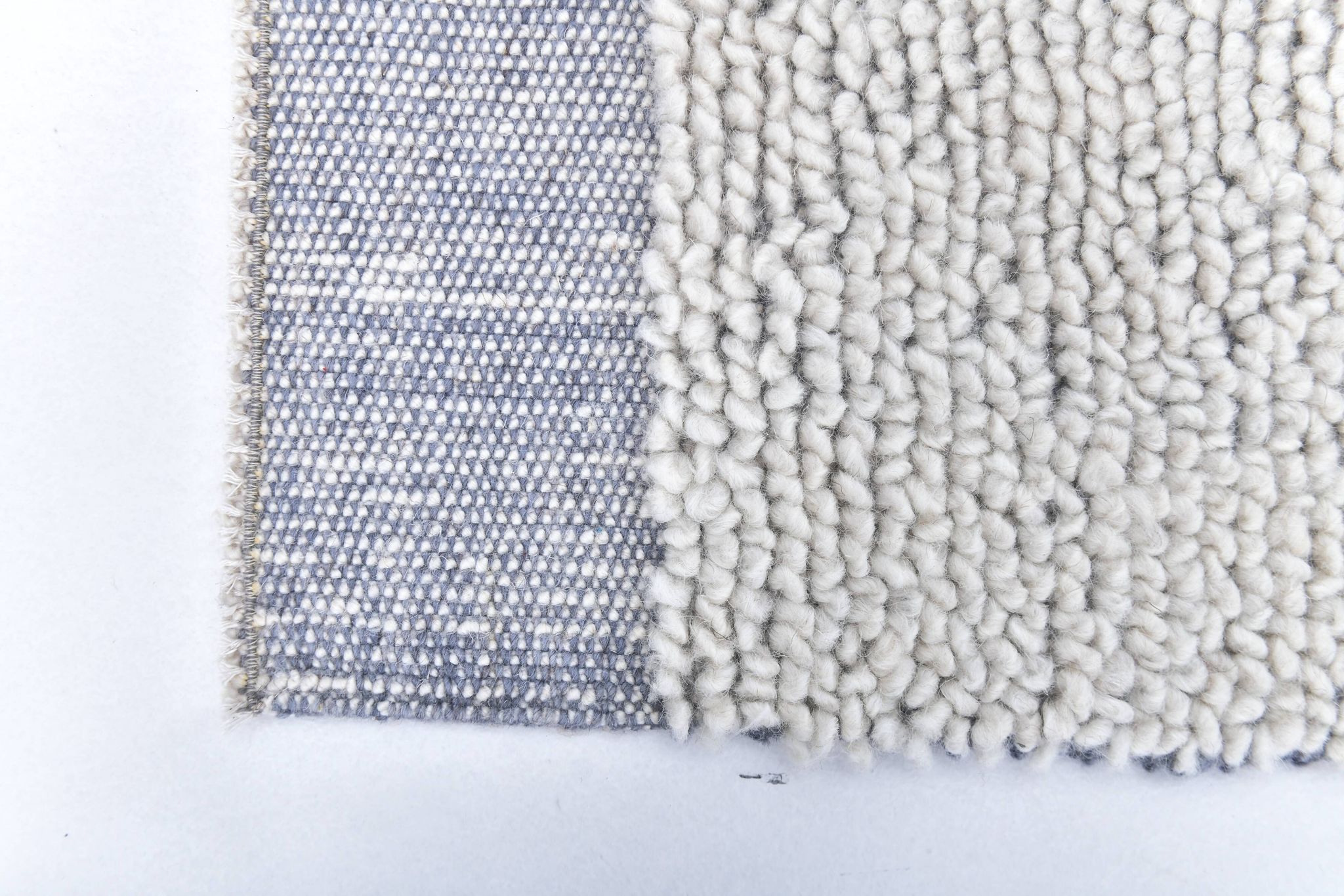2x8 Blue White Moroccan Runner Rug, 68x250 Cm