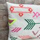 Handmade Berber wool cushion: Moroccan Kilim cushion (45x45cm)