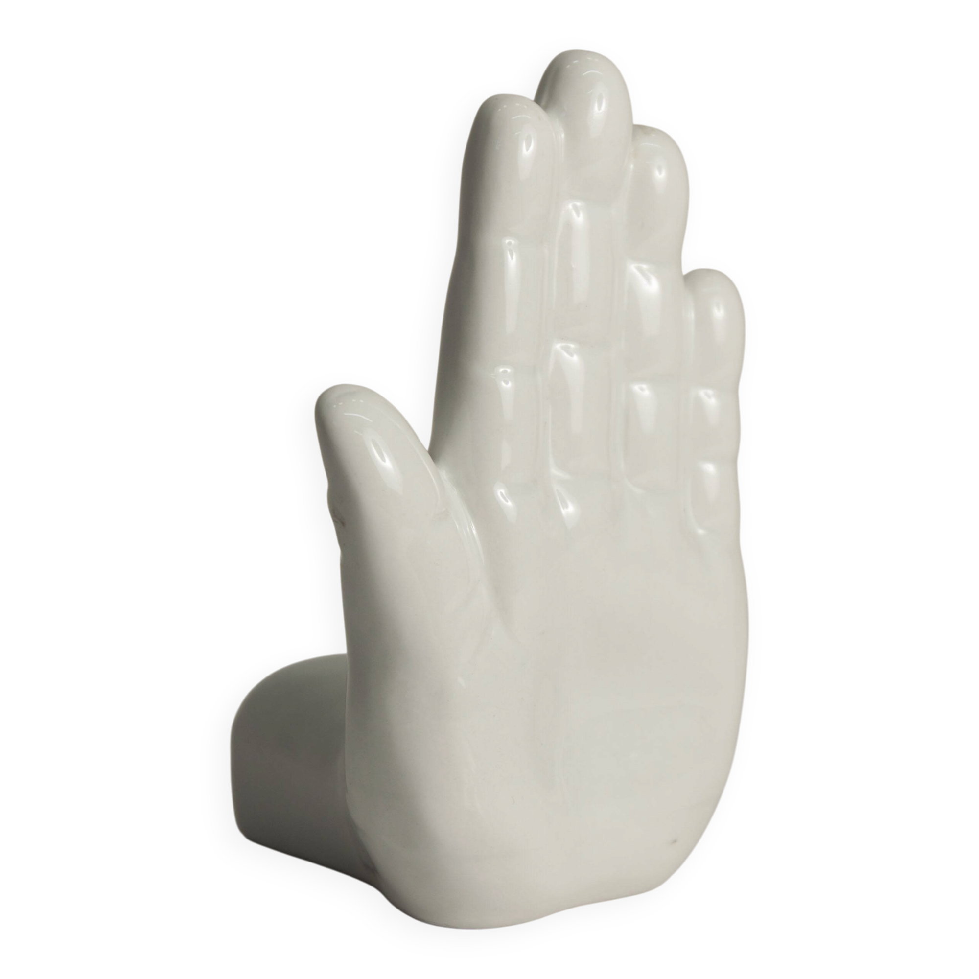 Bookend or ceramic decoration left hand 1980
