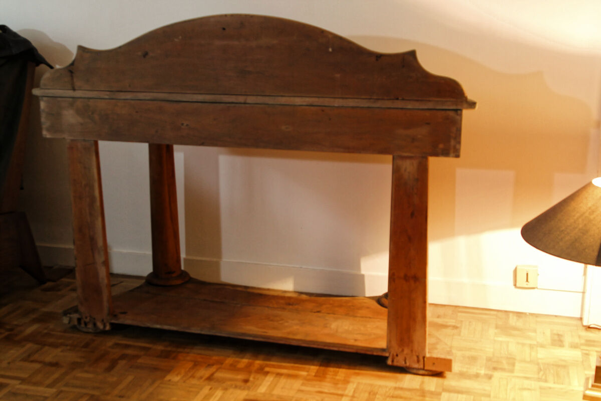 Cherry wood console