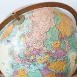 Taride illuminated terrestrial globe, wooden tripod, 1993