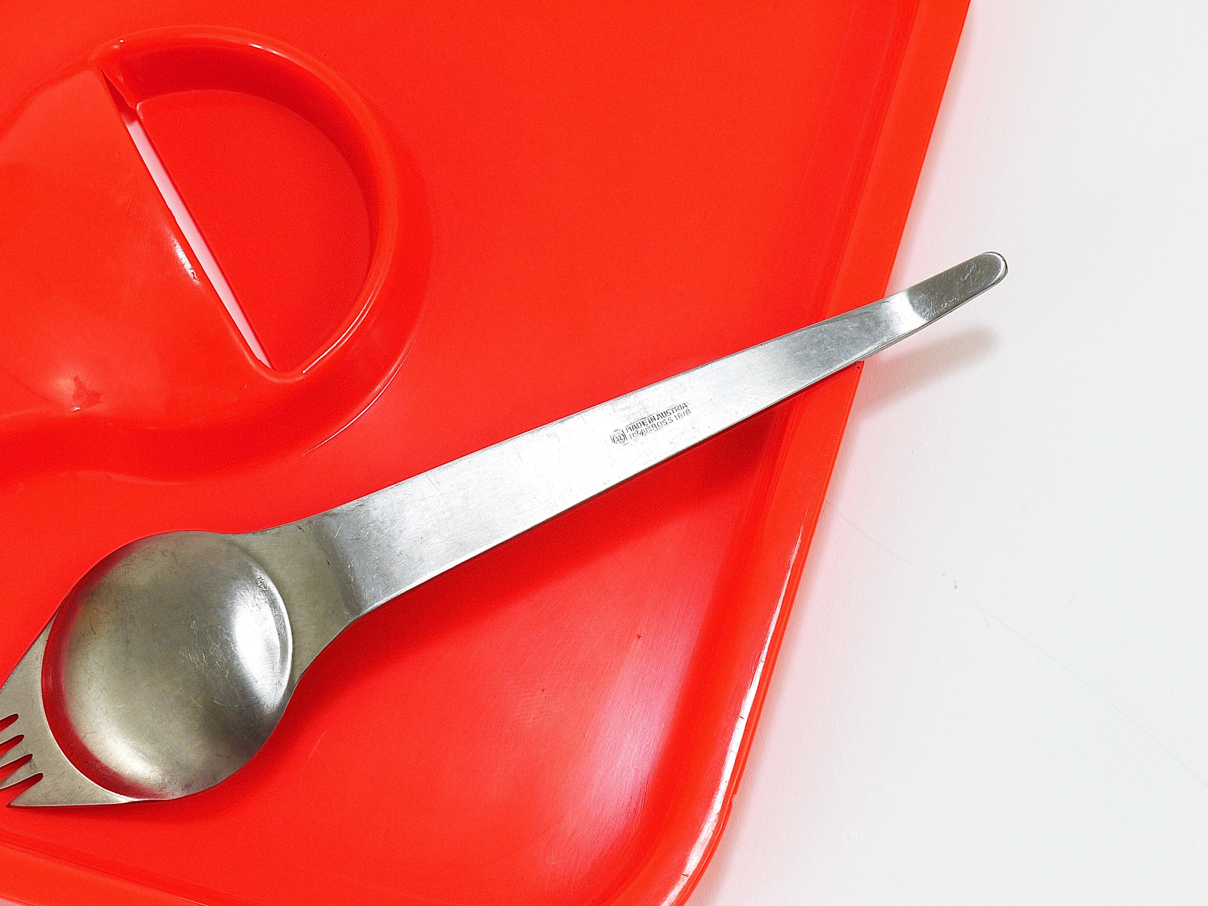 3 sets of Amboss Party Palette & spork, plate & spoon & fork, Austria, 1970s