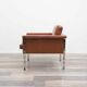 Fauteuil en cuir, années 1970, fabricant Sitag, cuir marron cognac.