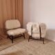 Pair of modern classic Swedish chairs "Teve", Pierre Frey fabric, Alf Svensson