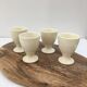 Series of four vintage ceramic coquetiers