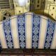Louis XV style upholstered bed