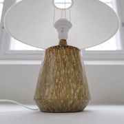 Mid-century ceramic table lamp in earth tones by Gunnar Nylund, Rörstrand, Sweden.