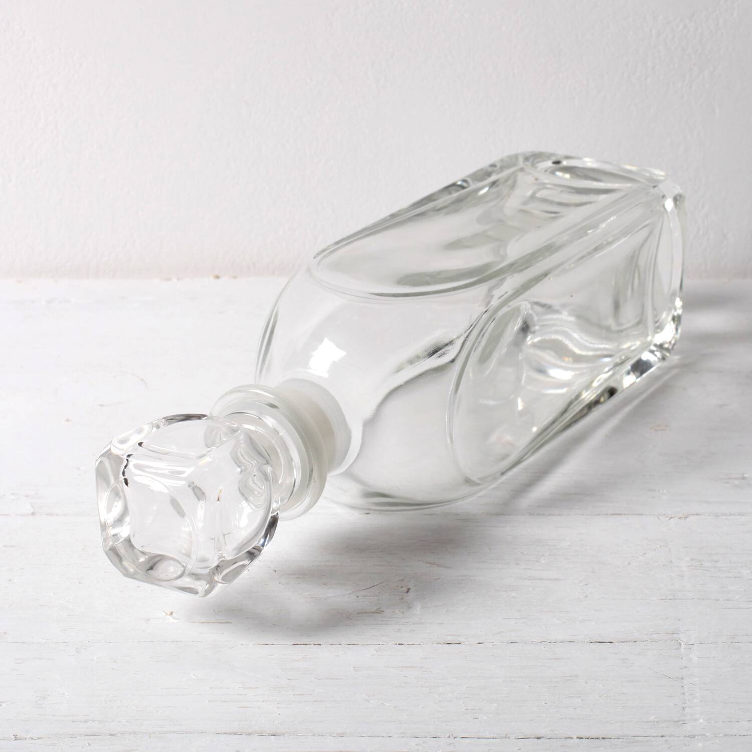 Mid-Century Luigi Bormioli Crystal Whiskey Decanter with Stopper