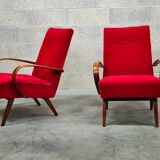 Paire de fauteuils 6952 par Jaroslav Smidek pour Ton, ex Tchécoslovaquie