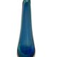 Blue glass vase