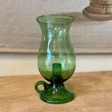 Green blown glass photophore