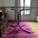 Italian glass and chrome dining table