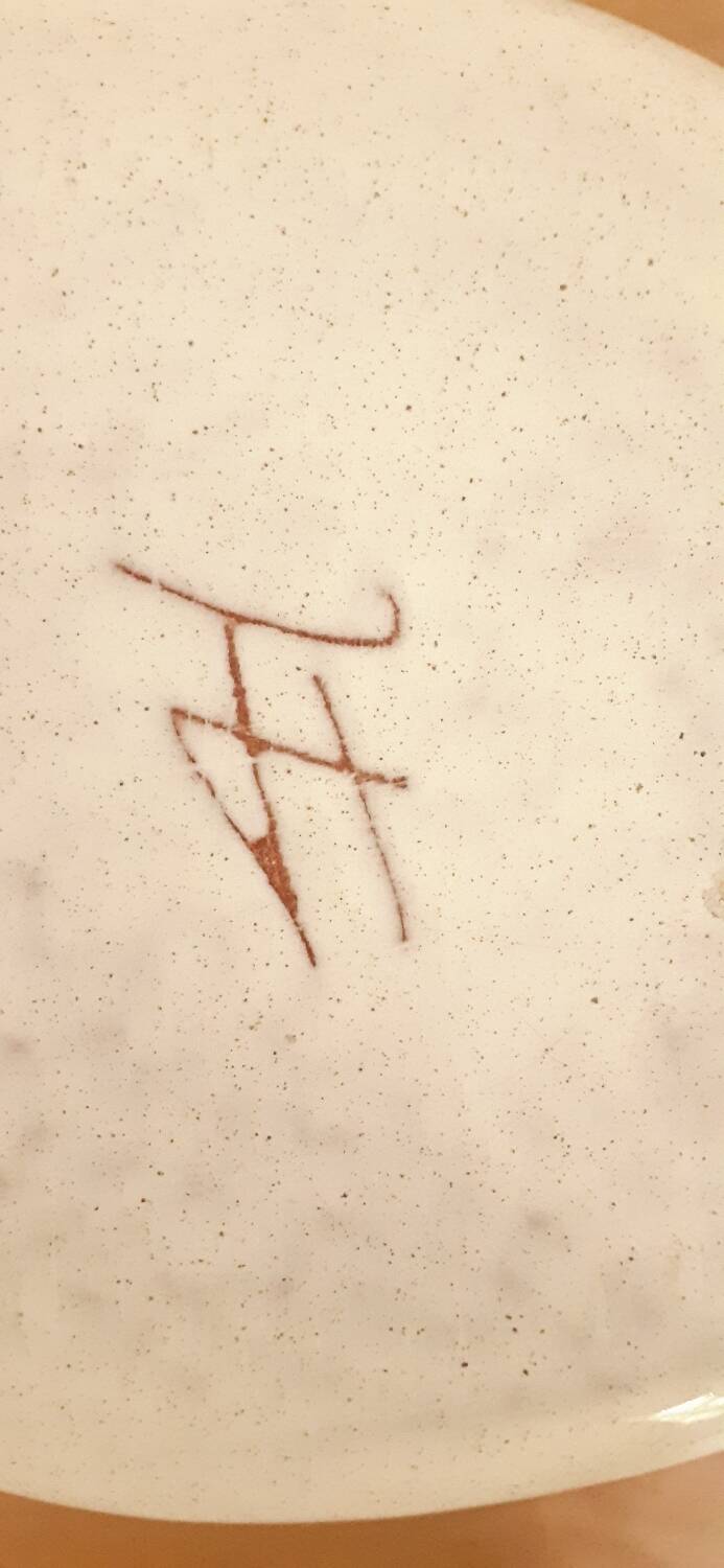 Pebble ceramic flower pick Jean Fradin 70's