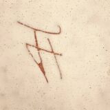 Pebble ceramic flower pick Jean Fradin 70's