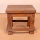 Old small Burmese teak workshop bedside table