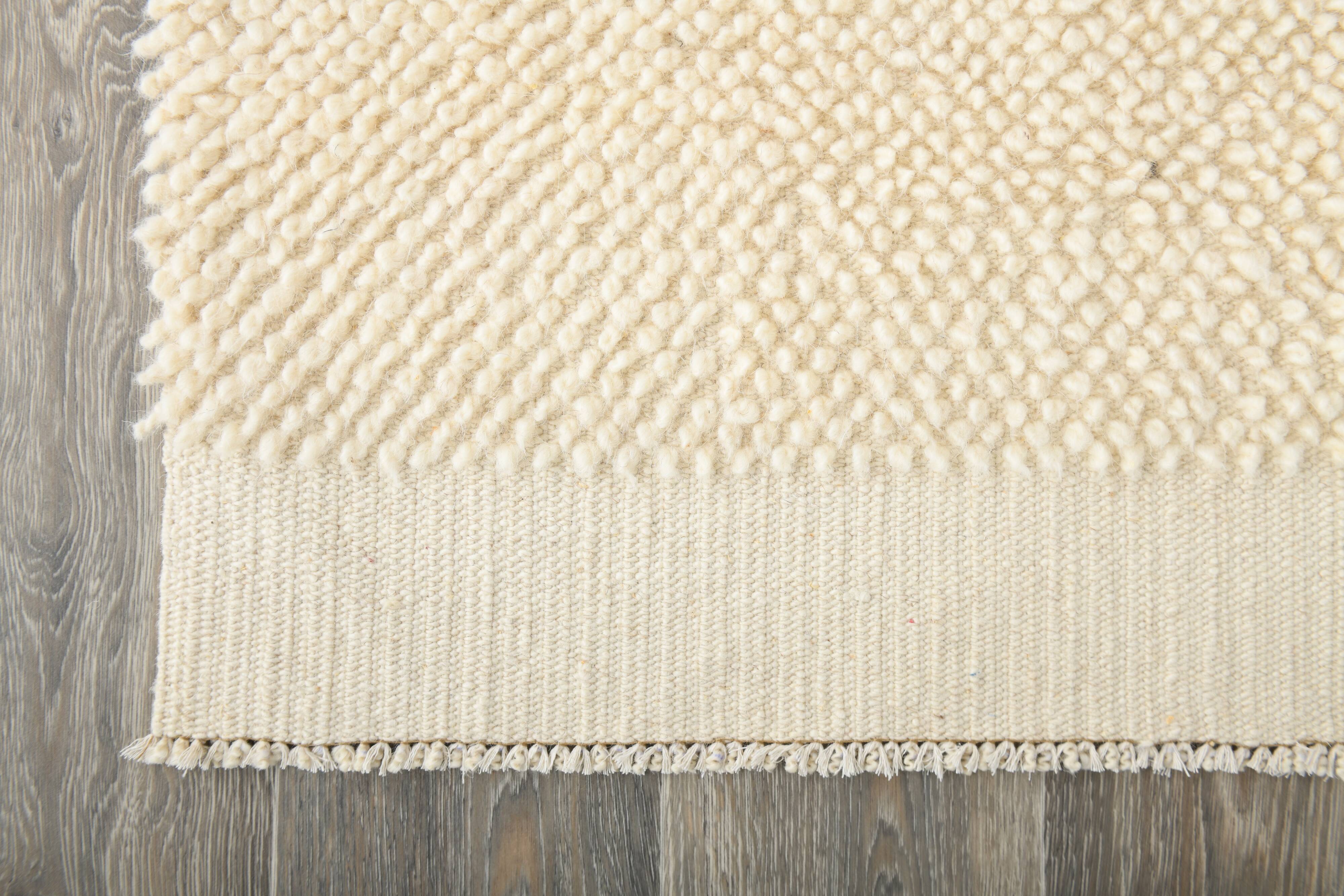 Super Soft Beige & Cream Modern Kilim Rug, 188x298Cm