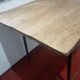 Table workshop footing vintage steel tray planks wood planks